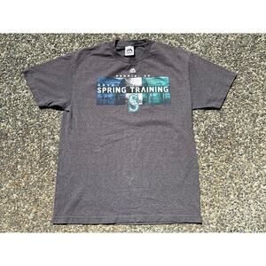 Seattle Mariners Spring Training 2015 Majestic grey Large MLB baseball shirt